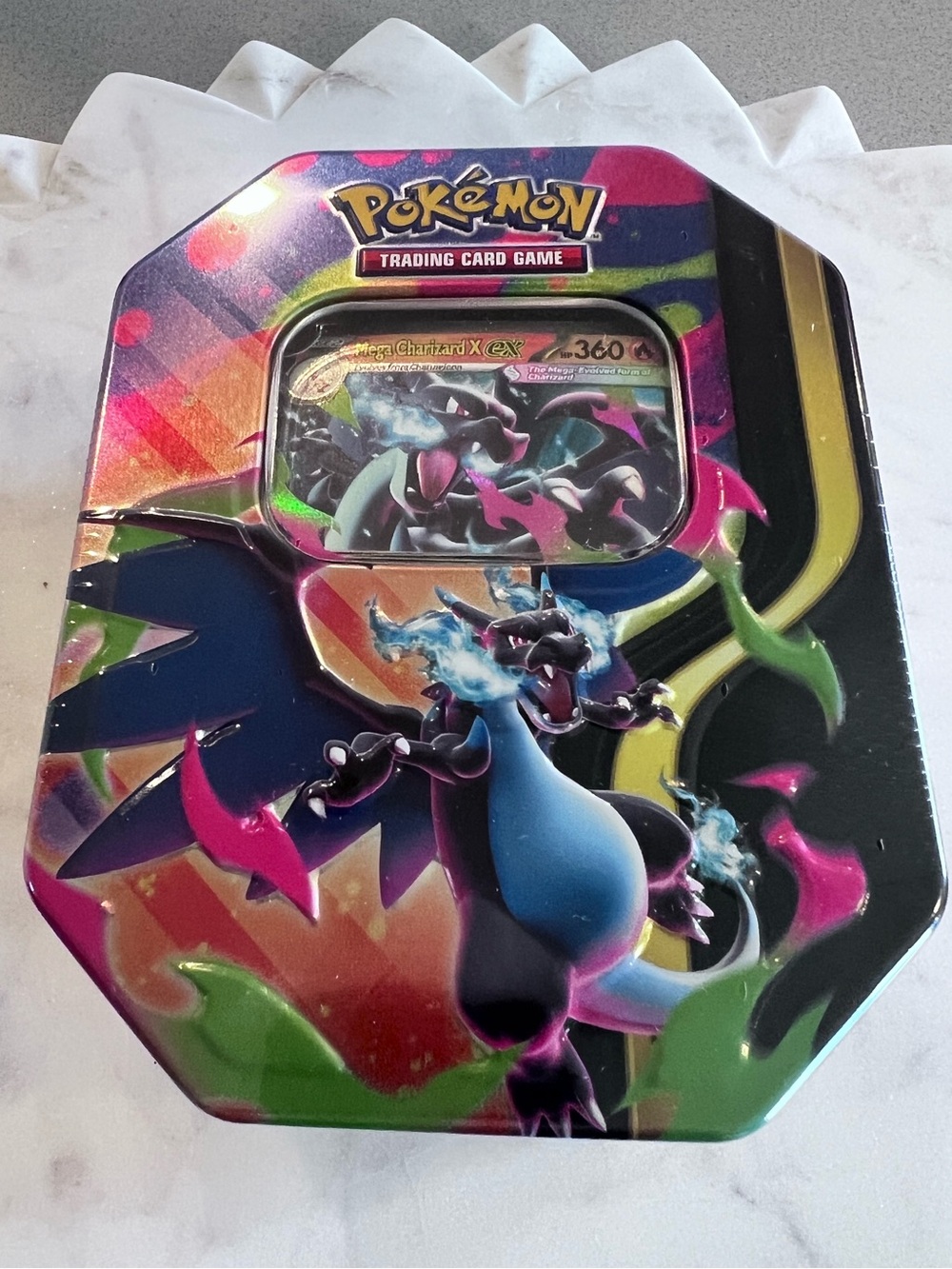 Pokemon - TCG - Mega Charizard X ex Tin Factory Sealed